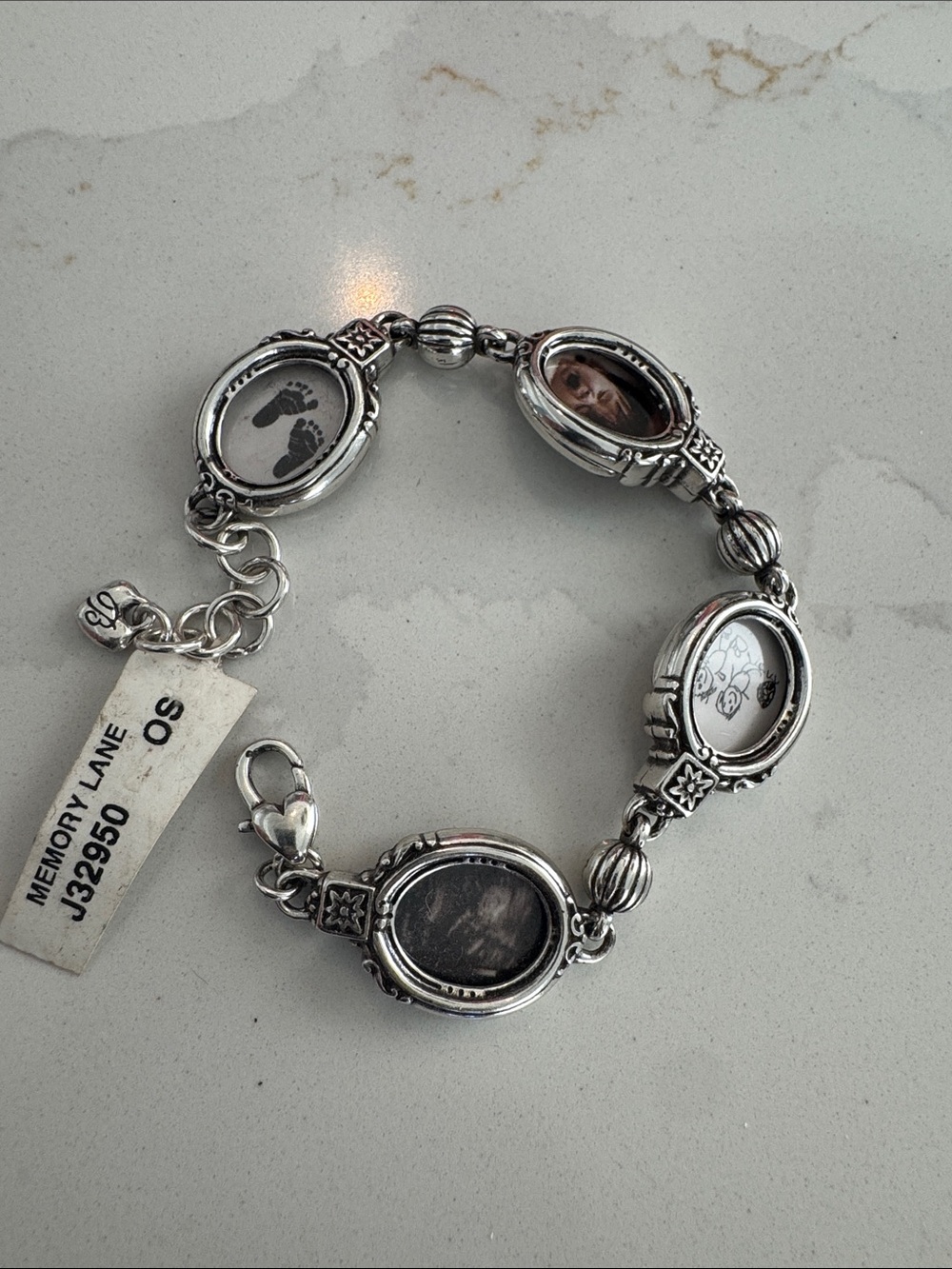 NWT Brighton Silver-Tone Photo Charm Bracelet